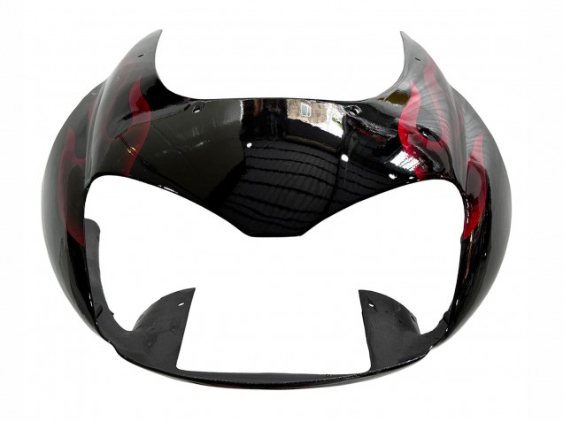 1997-2007 Black with Red Flame Yamaha YZF 1000R Thunderace Motorcycle Fairing Kits Australia