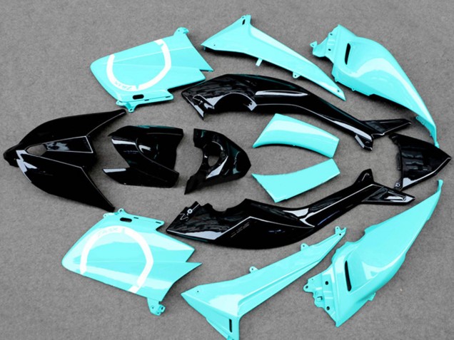 2012-2014 Light Blue Glossy Black Yamaha TMAX530 Motorcycle Fairings Australia