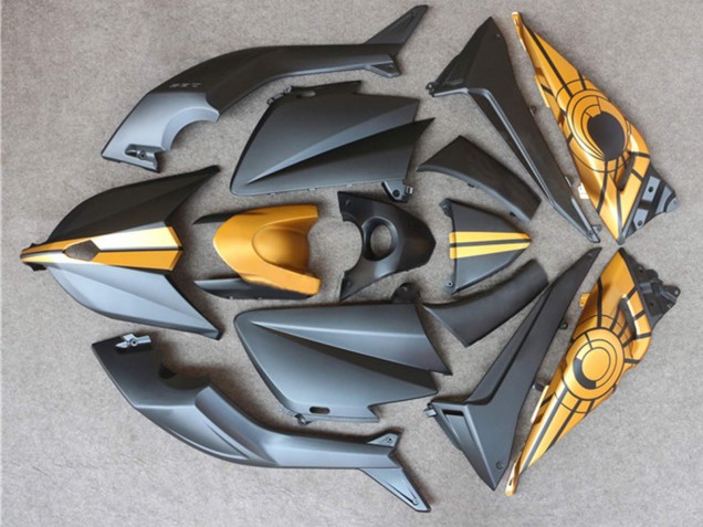 2012-2014 Matte Black Gold Yamaha TMAX530 Motorcycle Fairings Australia