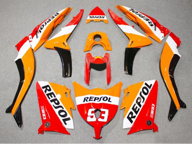 2012-2014 Red Orange White Repsol 93 Yamaha TMAX530 Motorcycle Fairings Australia