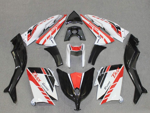 2012-2014 White Red Black Racing Yamaha TMAX530 Motorcycle Fairings Australia