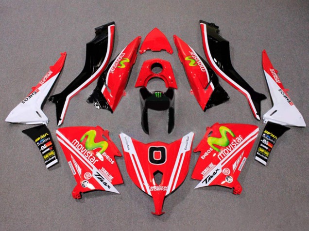 2012-2014 Red White ENEOS MoviStar Yamalube Yamaha TMAX530 Motorcycle Fairings Australia