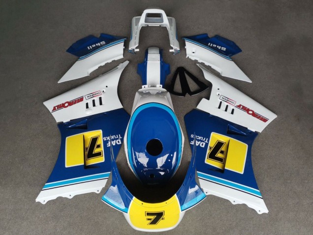 1984-1987 White Blue Yellow 7 Suzuki RG400 RG500 RG400/500 Motorcycle Fairings Australia