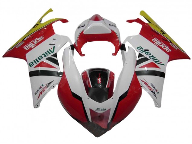 2003-2006 White Red Green Yellow Alitalia Aprilia RSV1000 Motorcycle Fairings Australia