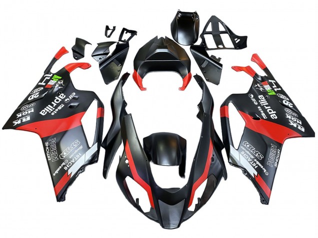 2003-2006 Black Red Aprilia RSV1000 Motorcycle Fairings Australia