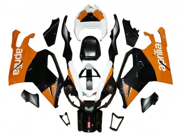 2003-2006 Black Orange White Aprilia RSV1000 Motorcycle Fairings Australia