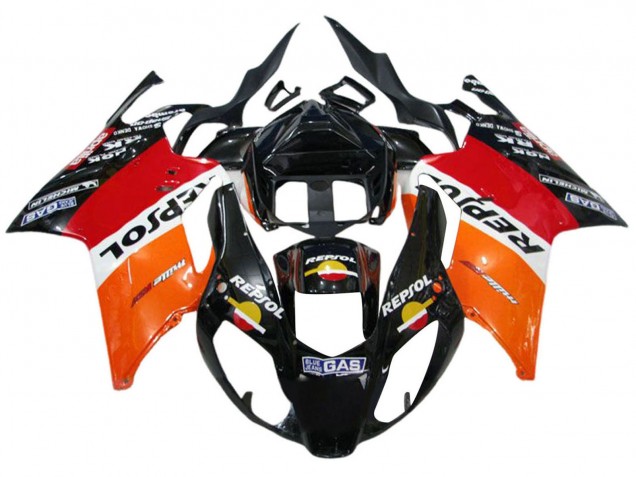 2003-2006 Orange White Red Black Repsol Aprilia RSV1000 Motorcycle Fairings Australia