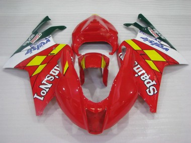 2003-2006 Red Yellow White Spains No1 Valsir Castrol Aprilia RSV1000 Motorcycle Fairings Australia