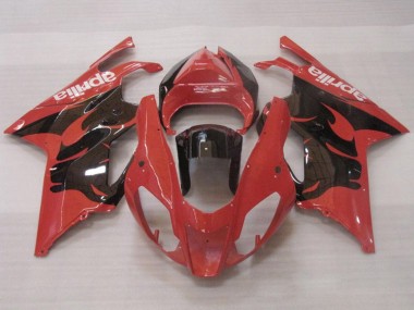 2003-2006 Red Glossy Black Aprilia RSV1000 Motorcycle Fairings Australia