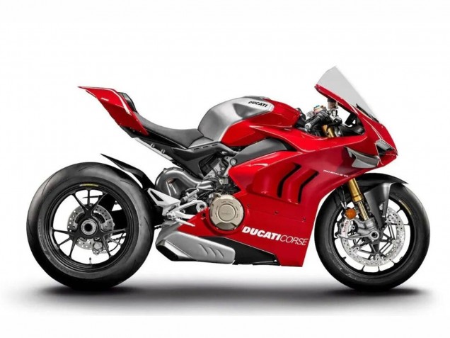 2020-2021 Silver Red Ducati Panigale V4 V4S Motorcycle Fairings Australia