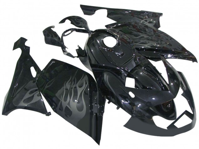 2005-2010 Glossy Black Grey Flame BMW K1200S Motorcycle Fairings Australia