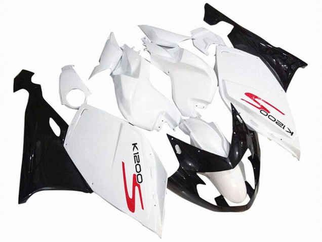 2005-2010 White Glossy Black BMW K1200S Motorcycle Fairings Australia