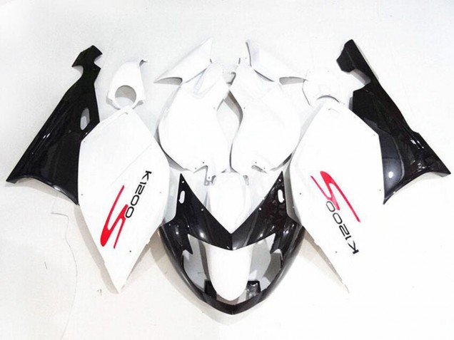 2005-2010 White Glossy Black BMW K1200S Motorcycle Fairings Australia