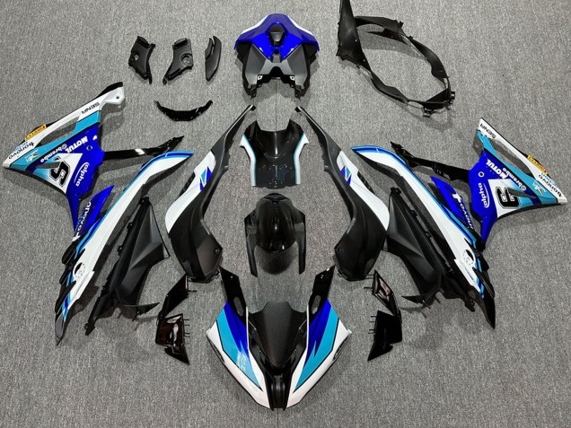 2023-2024 White Blue Matte Black Motul BMW S1000RR Motorcycle Fairings Australia