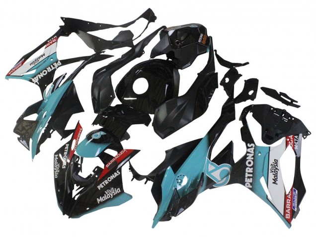 2023-2024 Light Blue Matte Black Petronas BMW S1000RR Motorcycle Fairings Australia