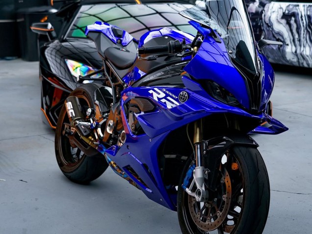 2023-2024 Glossy Dark Blue BMW S1000RR Motorcycle Fairings Australia