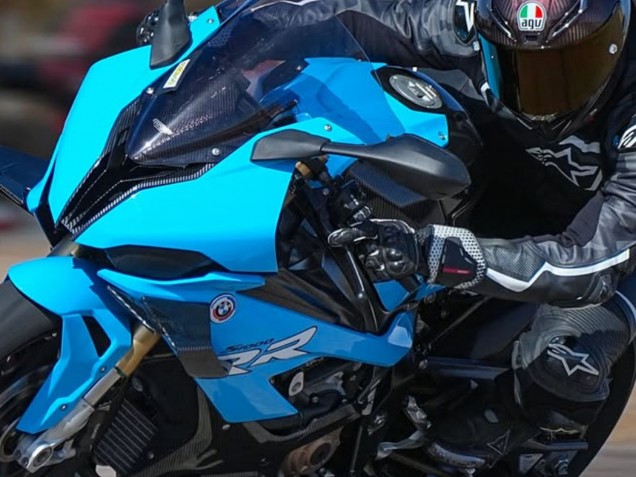 2019-2022 Blue Black Carbon Fiber BMW S1000RR Motorcycle Fairings Australia