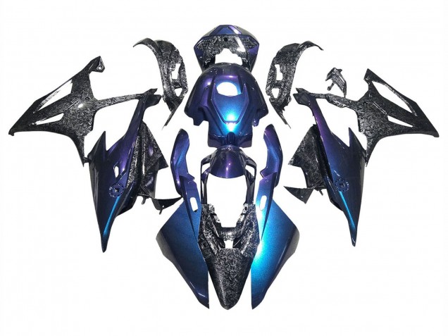 2019-2022 Gradient Blue Purple Forged Carbon Fiber BMW S1000RR Motorcycle Fairings Australia