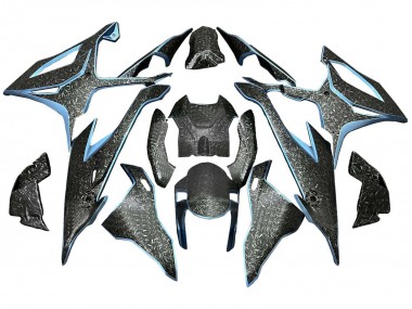 2019-2022 Black Light Blue Forged Carbon Fiber BMW S1000RR Motorcycle Fairings Australia