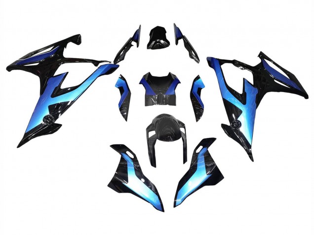 2019-2022 Black Gradient Blue BMW S1000RR Motorcycle Fairings Australia