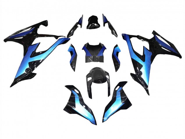 2019-2022 Black Gradient Blue BMW S1000RR Motorcycle Fairings Australia