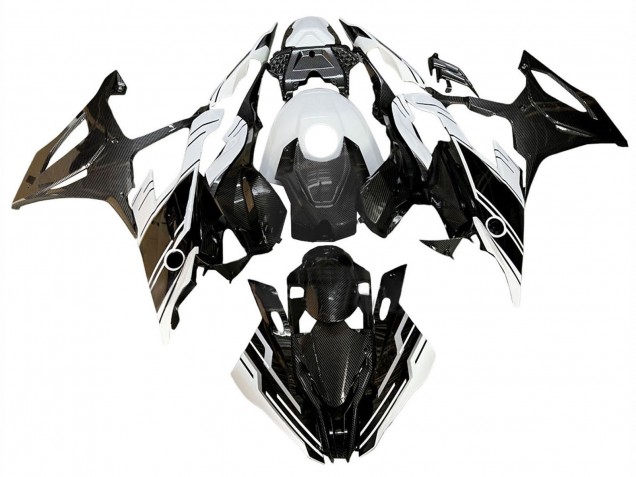 2019-2022 Glossy Black White BMW S1000RR Motorcycle Fairings Australia