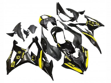 2019-2022 Glossy Black Yellow BMW S1000RR Motorcycle Fairings Australia