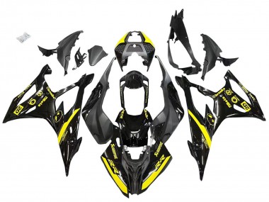 2019-2022 Glossy Black Yellow BMW S1000RR Motorcycle Fairings Australia