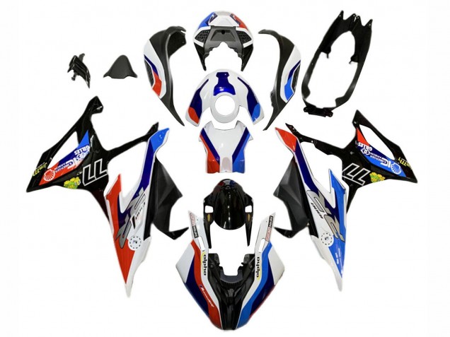 2019-2022 Blue Red White 77 BMW S1000RR Motorcycle Fairings Australia