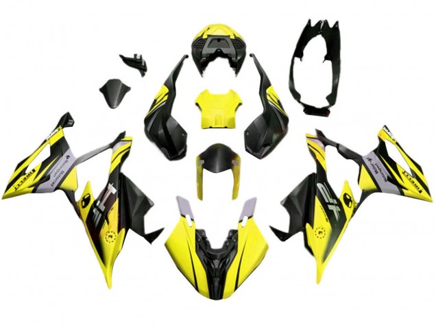 2019-2022 Matte Yellow Black BMW S1000RR Motorcycle Fairings Australia