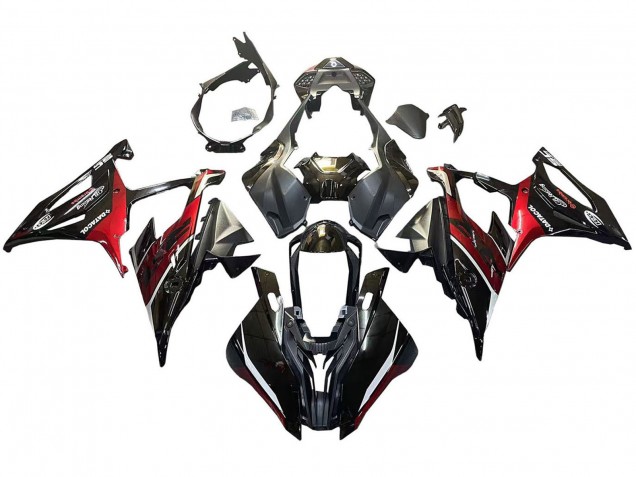 2019-2022 Black Dark Red BMW S1000RR Motorcycle Fairings Australia