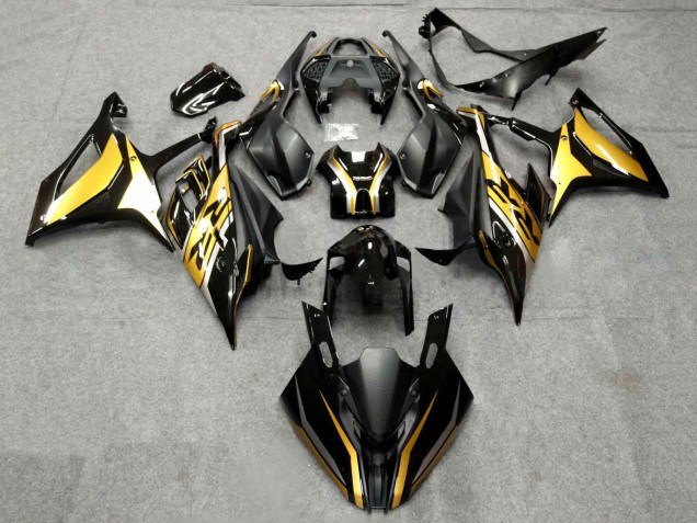 2019-2022 Black Gold BMW S1000RR Motorcycle Fairing Australia
