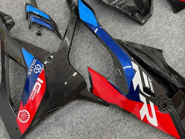 2019-2022 Black Blue Red Carbon Fiber BMW S1000RR Motorcycle Fairings Australia