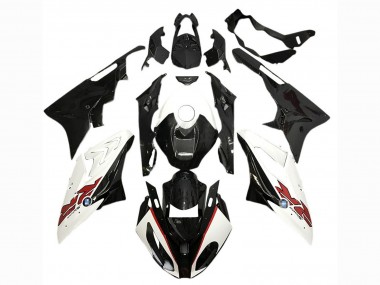2017-2018 White Glossy Black BMW S1000RR Motorcycle Fairings Australia