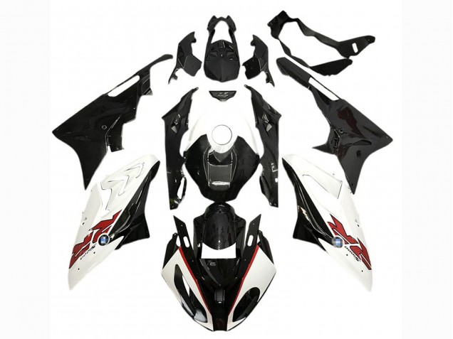 2017-2018 White Glossy Black BMW S1000RR Motorcycle Fairings Australia