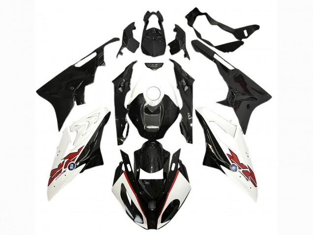 2017-2018 White Glossy Black BMW S1000RR Motorcycle Fairings Australia