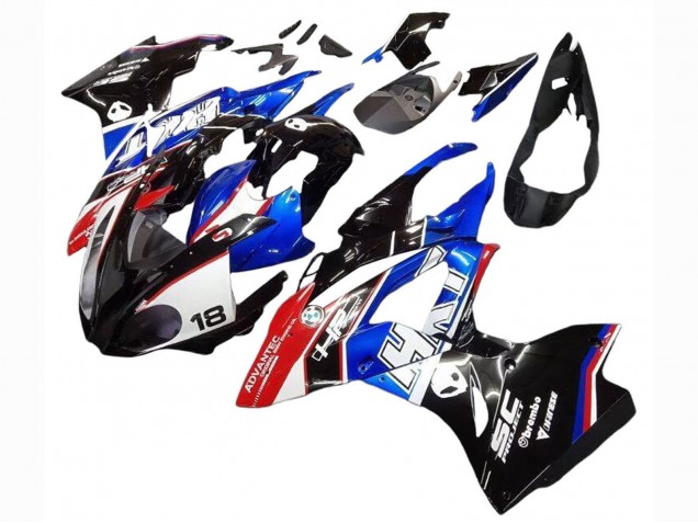 2017-2018 White Blue Red Glossy Black BMW S1000RR Motorcycle Fairings Kits Australia