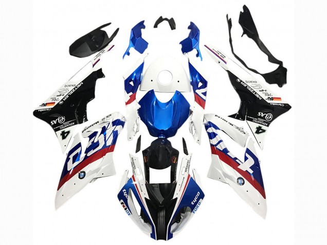 2017-2018 White Blue Red Glossy Black Tyco BMW S1000RR Motorcycle Fairings Australia