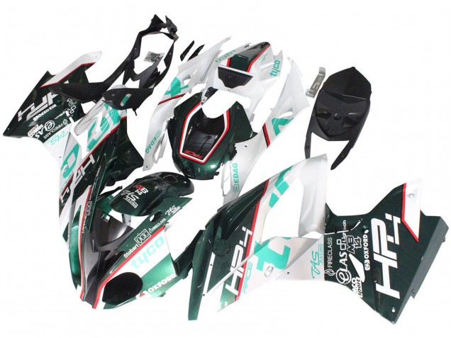 2017-2018 White Green BMW S1000RR Motorcycle Fairings Australia