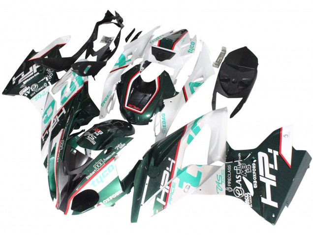 2017-2018 White Green BMW S1000RR Motorcycle Fairings Australia