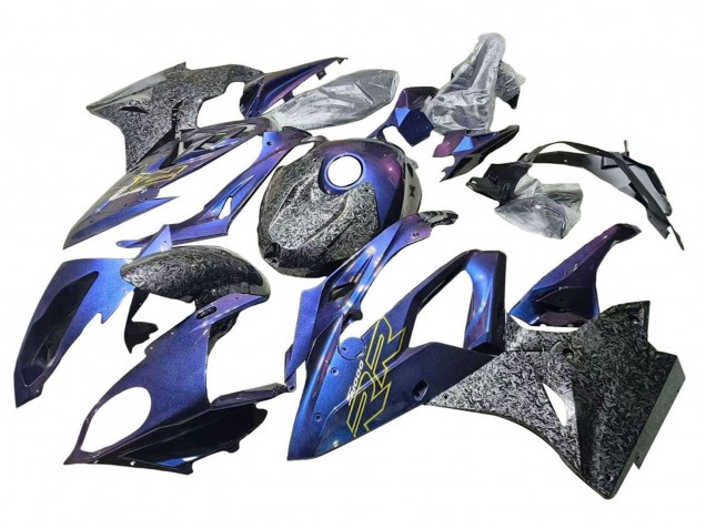 2015-2016 Gradient Purple Blue Forged Carbon Fiber BMW S1000RR Motorcycle Fairings Australia