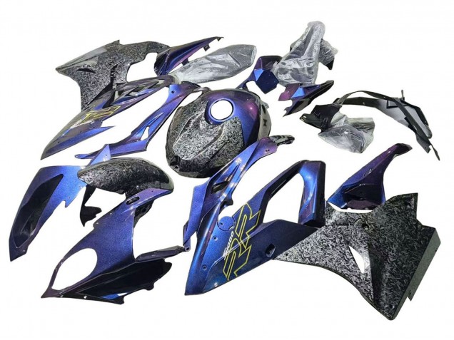 2015-2016 Gradient Purple Blue Forged Carbon Fiber BMW S1000RR Motorcycle Fairings Australia