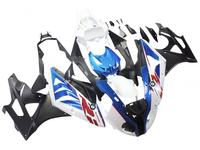 2009-2014 White Blue Matte Black BMW S1000RR Motorcycle Fairings Australia