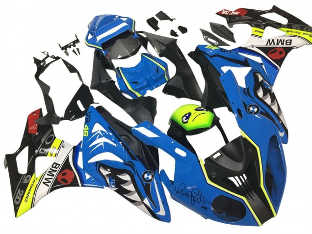 2009-2014 Blue Yellow Red Black Shark VR 46 BMW S1000RR Motorcycle Fairings Australia