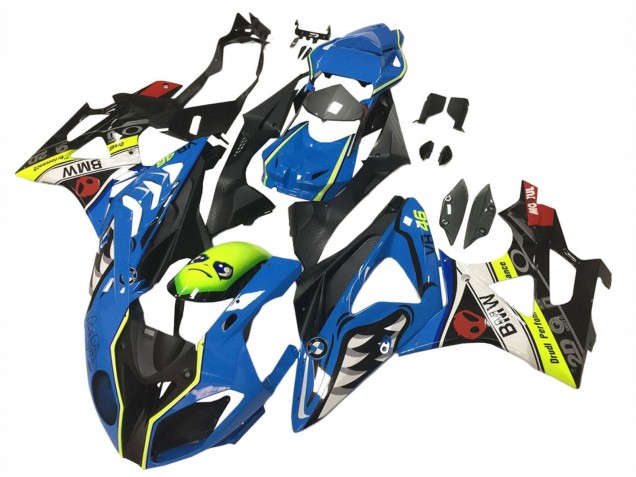 2009-2014 Blue Yellow Red Black Shark VR 46 BMW S1000RR Motorcycle Fairings Australia