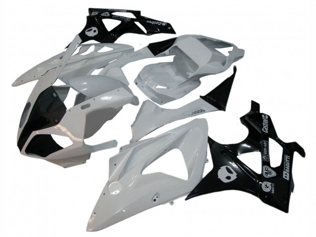 2009-2014 White Glossy Black BMW S1000RR Motorcycle Fairings Australia