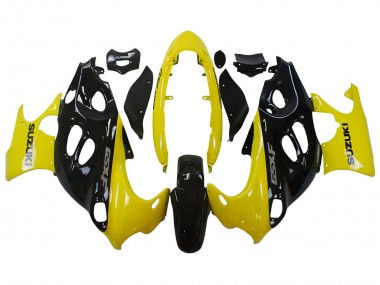 2004-2006 Glossy Black Yellow Suzuki GSX600F/GSX750F Motorcycle Fairings Australia