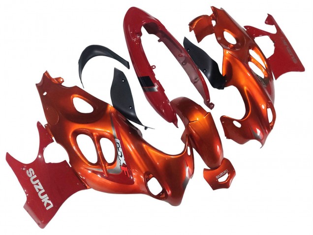 2004-2006 Burnt Orange White Logo Suzuki GSX600F/GSX750F Motorcycle Fairings Australia
