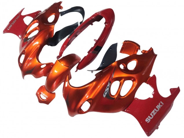 2004-2006 Burnt Orange White Logo Suzuki GSX600F/GSX750F Motorcycle Fairings Australia