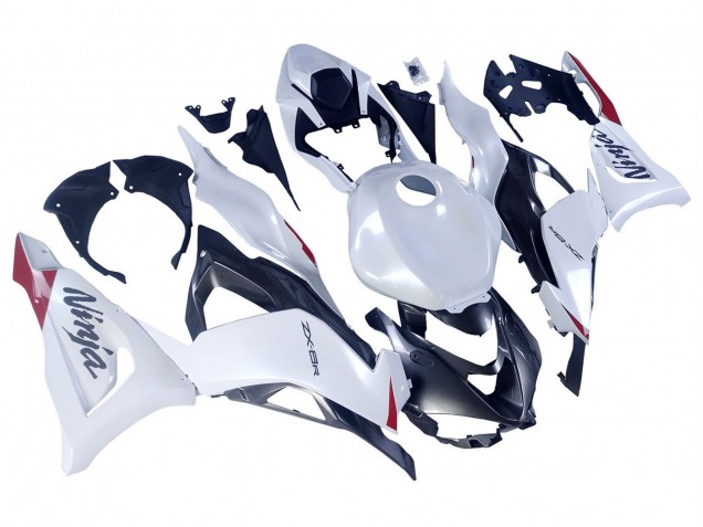 2023-2025 Pearl White Black Red Kawasaki ZX6R Motorcycle Fairings Australia